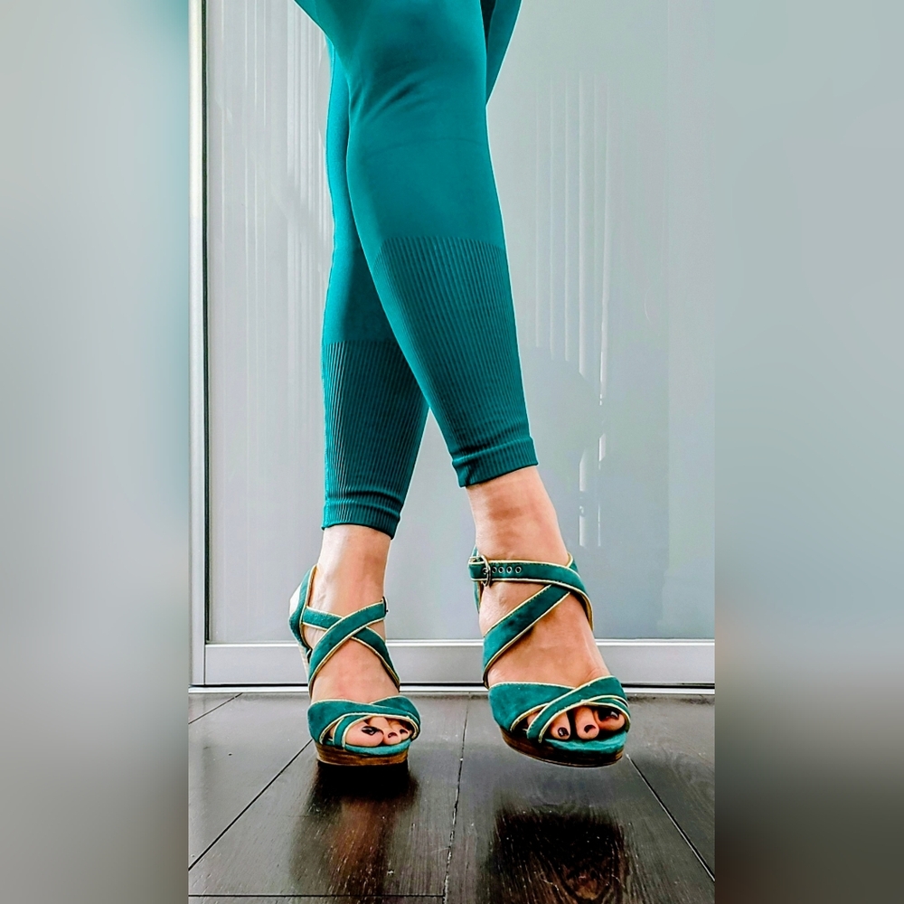 Teal Sandals